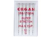 Иглы для швейных машин Organ №75 для эластичных тканей