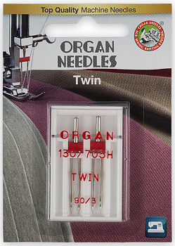 Иглы для швейных машин Organ №90/3 двойные